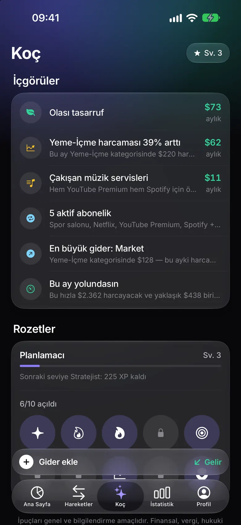 İçgörüler: çakışan müzik servisleri bulundu